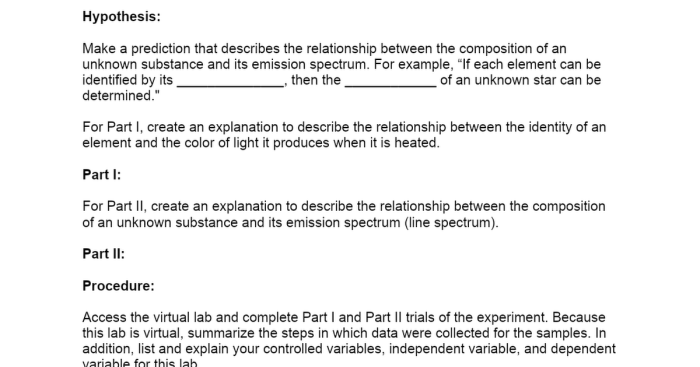 Quantization of energy lab report