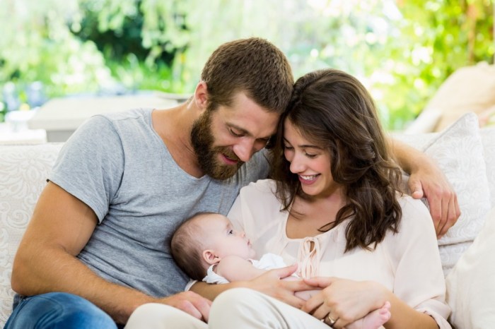 Henry and heidi are proud new parents