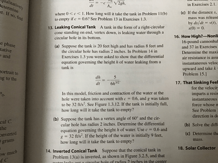 Feet deep water cubic conical across rate into if